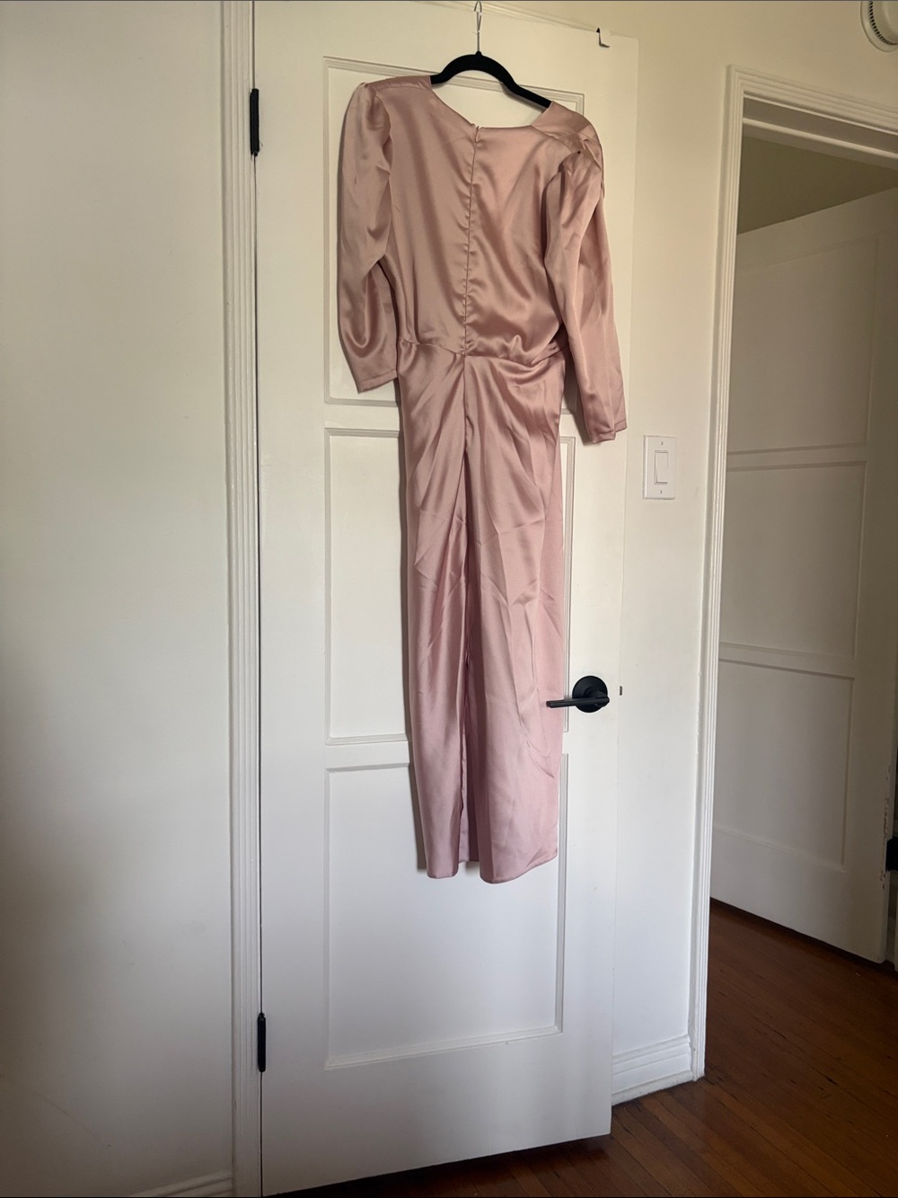 Club L London Satin Blush Pink Evening Jumpsuit